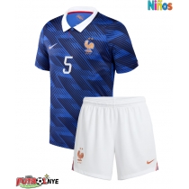 Camiseta Francia Jules Kounde #5 Primera Equipación para niños Mundial 2026 manga corta (+ pantalones cortos)